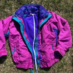 Columbia 80s VintageBugaboo Neon Colorblock Windbreaker - Size M -Columbia Sale Store 052acecc38a359f2f48067e03899f174 image