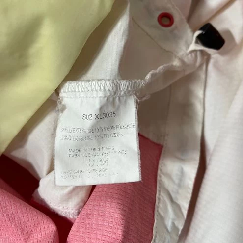 Columbia Peach & White Full Zip Windbreaker Hooded Jacket - Size M 16 Columbia Peach & White Full Zip Windbreaker Hooded Jacket - Size M - Image 16