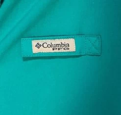 ColumbiaPFG Bright Teal Fly Fishing Omnishade Top In Size Small - Size S -Columbia Sale Store 0795cda884e2199e03edbfec8b57a90c photo