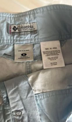 Columbia Sky Blue Cargo Shorts - Size 8 -Columbia Sale Store 09037f5c6b0bdb46bbcdba3b5d950382 photo