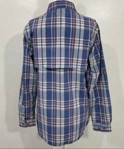 Columbia NewSportswear Plaid Roll Sleeve Button Down Shirt Eden Prairie Blue - Size M -Columbia Sale Store 0b0c092f73e099a2282c87448e9c9171 photo