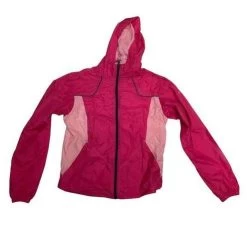 ColumbiaBig Girls Wind Racer Rain Jacket Size 18/20 Bright Rose Pink