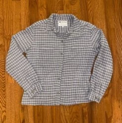 Columbia Plaid Long Sleeve Button Up Flannel Size Medium - Size M
