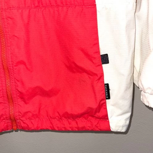 Columbia Peach & White Full Zip Windbreaker Hooded Jacket - Size M 10 Columbia Peach & White Full Zip Windbreaker Hooded Jacket - Size M - Image 10