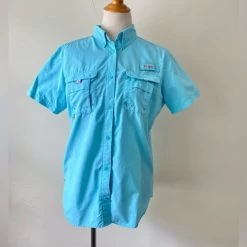 Columbia PFG Bahama ShirtShort Sleeve Fishing Outdoor Turquoise Size M - Size M 24 Columbia PFG Bahama ShirtShort Sleeve Fishing Outdoor Turquoise Size M - Size M -Columbia Sale Store 1bc8d288bccc05dade295247ff6e3482 image