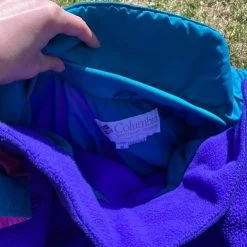 Columbia 80s VintageBugaboo Neon Colorblock Windbreaker - Size M -Columbia Sale Store 1dcaf105d7168e75fd4282b07472d193 image