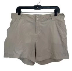 Columbia  Beige PFG Coral Point III Fishing Outdoor Shorts Size 12 - Size 12