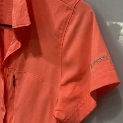 Columbia Women's Coral OrangeButton Up Short Sleeve Top Shirt XS - Size XS -Columbia Sale Store 2696aa1e6735f09a332120509d292fb8 image