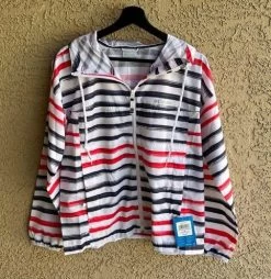 Columbia Stripe Windbreaker - Size M