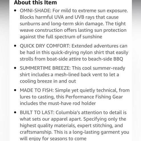 Columbia PFG Bahama ShirtShort Sleeve Fishing Outdoor Turquoise Size M - Size M 16 Columbia PFG Bahama ShirtShort Sleeve Fishing Outdoor Turquoise Size M - Size M - Image 16