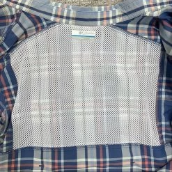 Columbia NewSportswear Plaid Roll Sleeve Button Down Shirt Eden Prairie Blue - Size M -Columbia Sale Store 3648be2b150d9ccff6320c270ec77485 C11