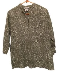 Columbia Sage Cream Button Up Top Sz XL - Size XL