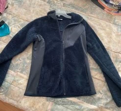 Columbia Fuzzy Zip Up Jacket - Size S