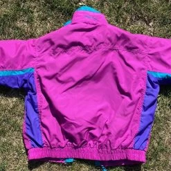 Columbia 80s VintageBugaboo Neon Colorblock Windbreaker - Size M -Columbia Sale Store 42bd1d04a044a6e098cded9394c42bb8 image