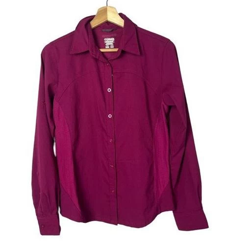 ColumbiaTitanium Hot Pink Button Down Long Sleeve S - Size S 1 ColumbiaTitanium Hot Pink Button Down Long Sleeve S - Size S