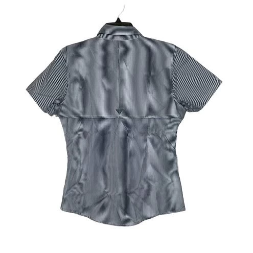 ColumbiaPFG Vented Fishing Shirt Size Medium Blue White Striped Womens Stretch - Size M 8 ColumbiaPFG Vented Fishing Shirt Size Medium Blue White Striped Womens Stretch - Size M - Image 8