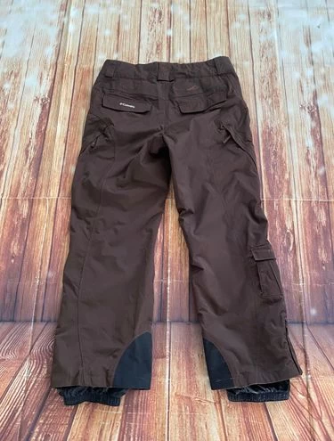 Columbia Women Omni-Tech Titanium Insulated Snow Ski Brown Pants Fleece Lined L - Size L 2 Columbia Women Omni-Tech Titanium Insulated Snow Ski Brown Pants Fleece Lined L - Size L - Image 2