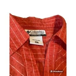 ColumbiaSportswear Women's Orange Button-up 3/4 Sleeve Shirt - Size Medium - Size M -Columbia Sale Store 4a945bb95bf59861d2e4296a26525375 image
