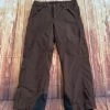 Columbia Women Omni-Tech Titanium Insulated Snow Ski Brown Pants Fleece Lined L - Size L