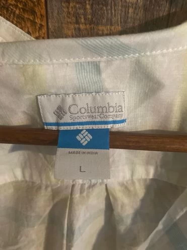 Columbia Women's Stripped Long Sleeve Button Up Shirt Size Large 100 % Cotton - Size L 5 Columbia Women's Stripped Long Sleeve Button Up Shirt Size Large 100 % Cotton - Size L - Image 5