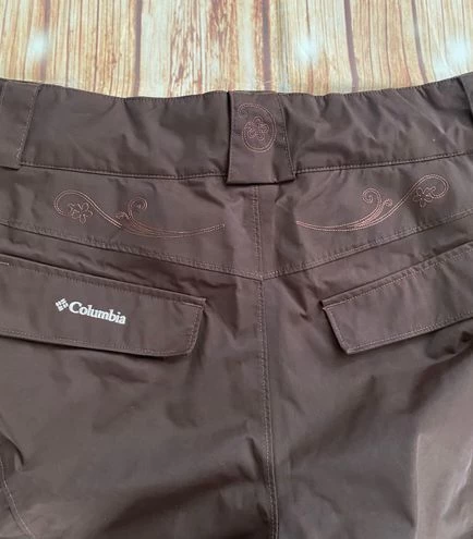 Columbia Women Omni-Tech Titanium Insulated Snow Ski Brown Pants Fleece Lined L - Size L 7 Columbia Women Omni-Tech Titanium Insulated Snow Ski Brown Pants Fleece Lined L - Size L - Image 7
