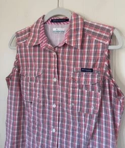 Columbia Sleeveless Plaid Button Up Super Bonehead PFG Fishing Women’s Size L - Size L 18 Columbia Sleeveless Plaid Button Up Super Bonehead PFG Fishing Women’s Size L - Size L -Columbia Sale Store 59a39727d14ff6e9adbafe24339aeba8 photo