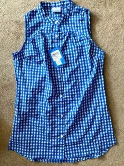 Columbia Sleeveless Blue/White Tunic Small - Size S
