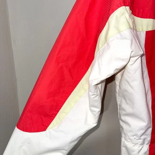 Columbia Peach & White Full Zip Windbreaker Hooded Jacket - Size M 5 Columbia Peach & White Full Zip Windbreaker Hooded Jacket - Size M - Image 5