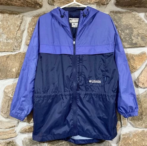 Columbia Vintage PurpleLong Thin Lightweight Windbreaker Jacket W/ Logo Spellout Patch - Size M 1 Columbia Vintage PurpleLong Thin Lightweight Windbreaker Jacket W/ Logo Spellout Patch - Size M