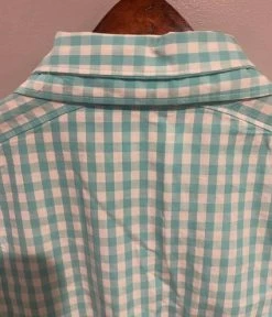 Columbia WomensPFG Button Shirt-Medium Blue/White Plaid ‘Super Bonehead’ EUC - Size M -Columbia Sale Store 699f4e52a5fcd6fa9726e92970e9a8d6 704058066.405366