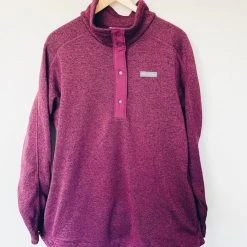 ColumbiaMaroon Button Up - Size XL - Size XL