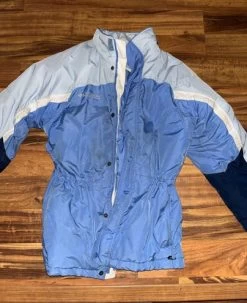 Columbia Teal Raincoat - Size M