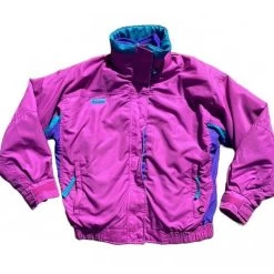 Columbia 80s VintageBugaboo Neon Colorblock Windbreaker - Size M