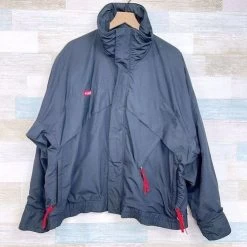 ColumbiaVintage Whirlbird Interchange Winter Jacket Black Nylon Mens Large - Size L