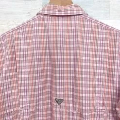 ColumbiaPFG Super Bonehead Shirt Orange Gray Plaid Fishing Hiking Womens Large - Size L 9 ColumbiaPFG Super Bonehead Shirt Orange Gray Plaid Fishing Hiking Womens Large - Size L -Columbia Sale Store 9e2f31040872476e3220535f703039dc image