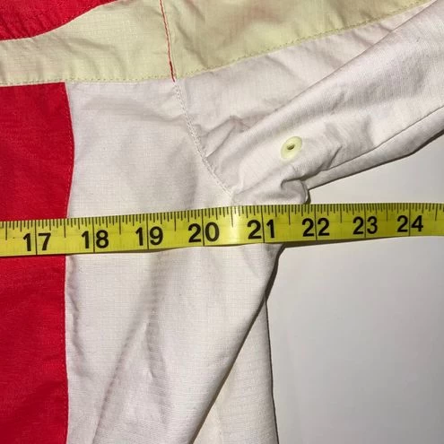 Columbia Peach & White Full Zip Windbreaker Hooded Jacket - Size M 13 Columbia Peach & White Full Zip Windbreaker Hooded Jacket - Size M - Image 13