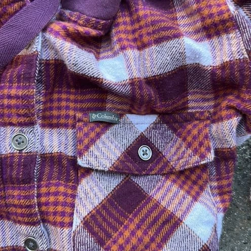 ColumbiaWomens Flannel Shirt Hoody S - Size S 3 ColumbiaWomens Flannel Shirt Hoody S - Size S - Image 3