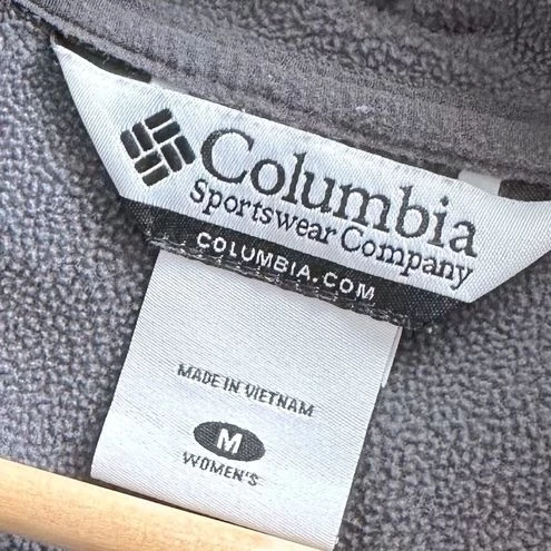 Columbia | Charcoal Gray Black Crosshatch Print Jacket With Hood | Size Medium - Size M 4 Columbia | Charcoal Gray Black Crosshatch Print Jacket With Hood | Size Medium - Size M - Image 4