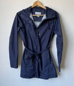 Columbia Blue Rain Jacket - Size S