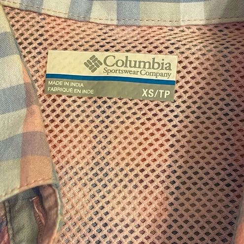 ColumbiaSleeveless Button Up Blouse Pink Blue Beige| Size XS - Size XS 3 ColumbiaSleeveless Button Up Blouse Pink Blue Beige| Size XS - Size XS - Image 3