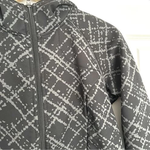 Columbia | Charcoal Gray Black Crosshatch Print Jacket With Hood | Size Medium - Size M 5 Columbia | Charcoal Gray Black Crosshatch Print Jacket With Hood | Size Medium - Size M - Image 5