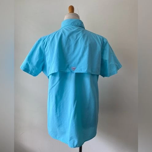 Columbia PFG Bahama ShirtShort Sleeve Fishing Outdoor Turquoise Size M - Size M 7 Columbia PFG Bahama ShirtShort Sleeve Fishing Outdoor Turquoise Size M - Size M - Image 7