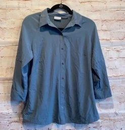 Columbiaomni Wick Button Down Roll Tab Sleeve M - Size M
