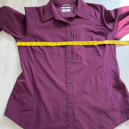ColumbiaOmni-Shade Sun Protection Purple Long Sleeve Outdoor Button Down Shirt - Size L 7 ColumbiaOmni-Shade Sun Protection Purple Long Sleeve Outdoor Button Down Shirt - Size L - Image 7