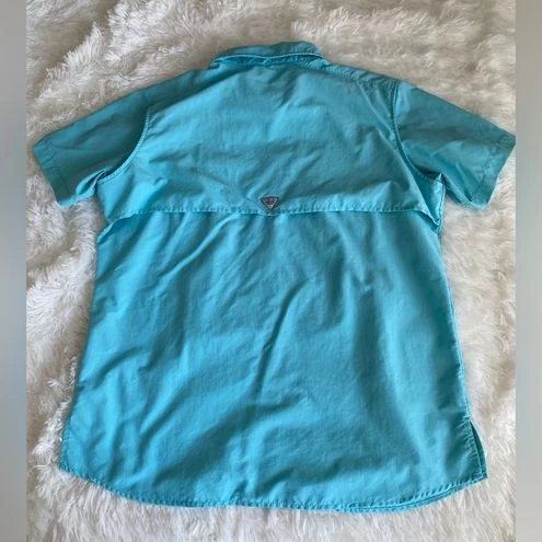 Columbia PFG Bahama ShirtShort Sleeve Fishing Outdoor Turquoise Size M - Size M 12 Columbia PFG Bahama ShirtShort Sleeve Fishing Outdoor Turquoise Size M - Size M - Image 12