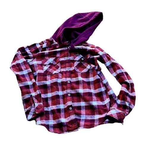 ColumbiaWomens Flannel Shirt Hoody S - Size S 1 ColumbiaWomens Flannel Shirt Hoody S - Size S