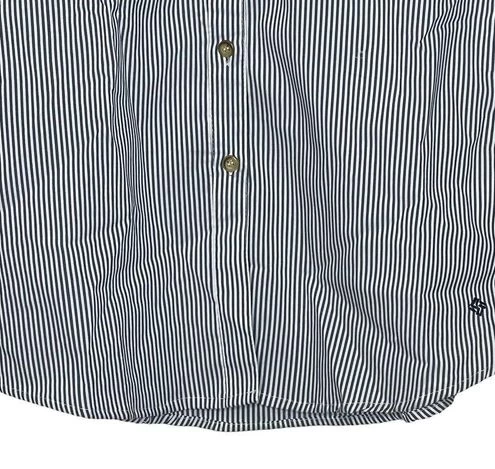ColumbiaPFG Vented Fishing Shirt Size Medium Blue White Striped Womens Stretch - Size M 5 ColumbiaPFG Vented Fishing Shirt Size Medium Blue White Striped Womens Stretch - Size M - Image 5