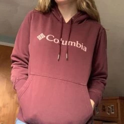 Columbia Burgundy Hoodie - Size S