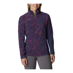 Columbia Women's Glacial™ IV Print Half Zip Fleece Pullover -Columbia Sale Store columbia w glcl iv fleece 1 2 zip f21 plum blanket fe06a8d7 7eb6 40f7 bf9c 45892b7ef0cf jpgrendition