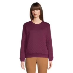 Columbia Women's Lodge™ Crewneck Quilted Sweatshirt Relaxed Fit